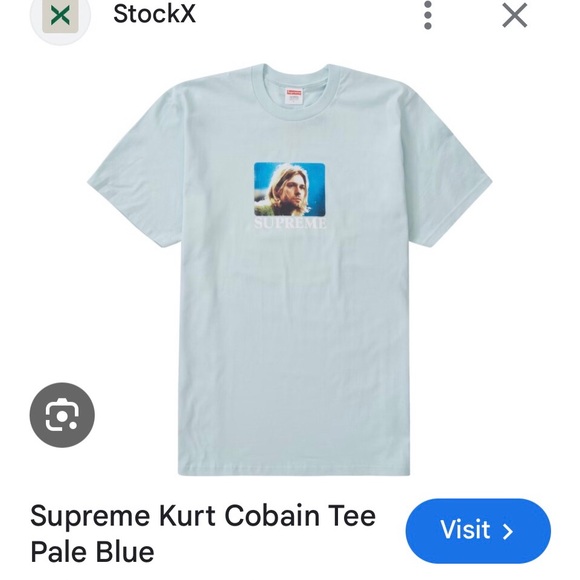 SUPREME KURT COBAIN GRAPHIC TEE or short sleeve t-shirt NEW w/proof of purchase - Picture 4 of 6